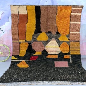 Amazing Moroccan rug - Handmade Custom rug - beni ourain rug - Moroccan berber rug - Moroccan area rug - Morocco rug - Berber handmade rug