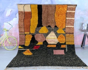 Amazing Moroccan rug - Handmade Custom rug - beni ourain rug - Moroccan berber rug - Moroccan area rug - Morocco rug - Berber handmade rug