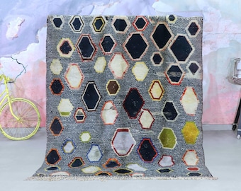 Custom Beni Ourain Rug - Beni Ourain Rug, Handmade Rug, Moroccan Area Rug, Moroccan Berber Rug, Moroccan Rug,