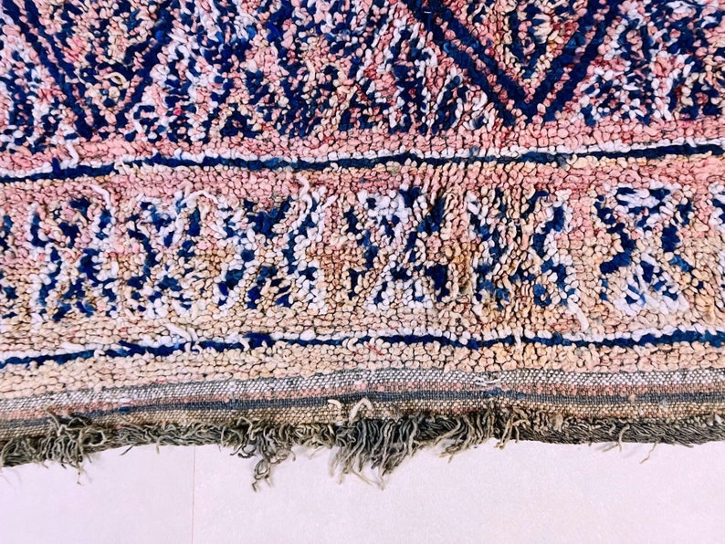 Boho Rug, moroccan area rug, area rug,	wool rug, vintage rug, bohemian rug, berber rug, pink moroccan rug, boujad rug, home decor, rug for bedroom, abstract rug, Moroccan Rug 7x9,