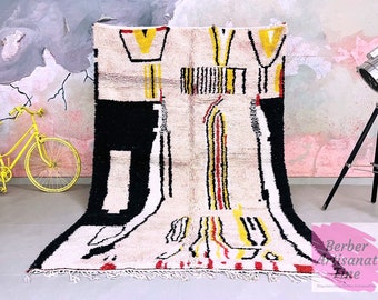 COLORFUL MOROCCAN RUG, Azilal rug 6x9, Gift for the home, Colorful rug, Pink moroccan rug, persian rug