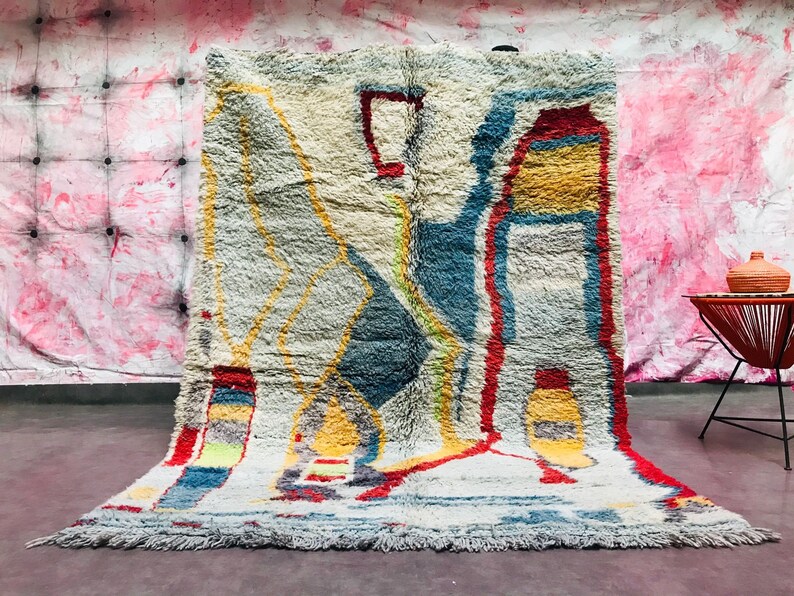 Fabulous Moroccan Rug 6x8 Authentic Moroccan Boujad Rug Etsy