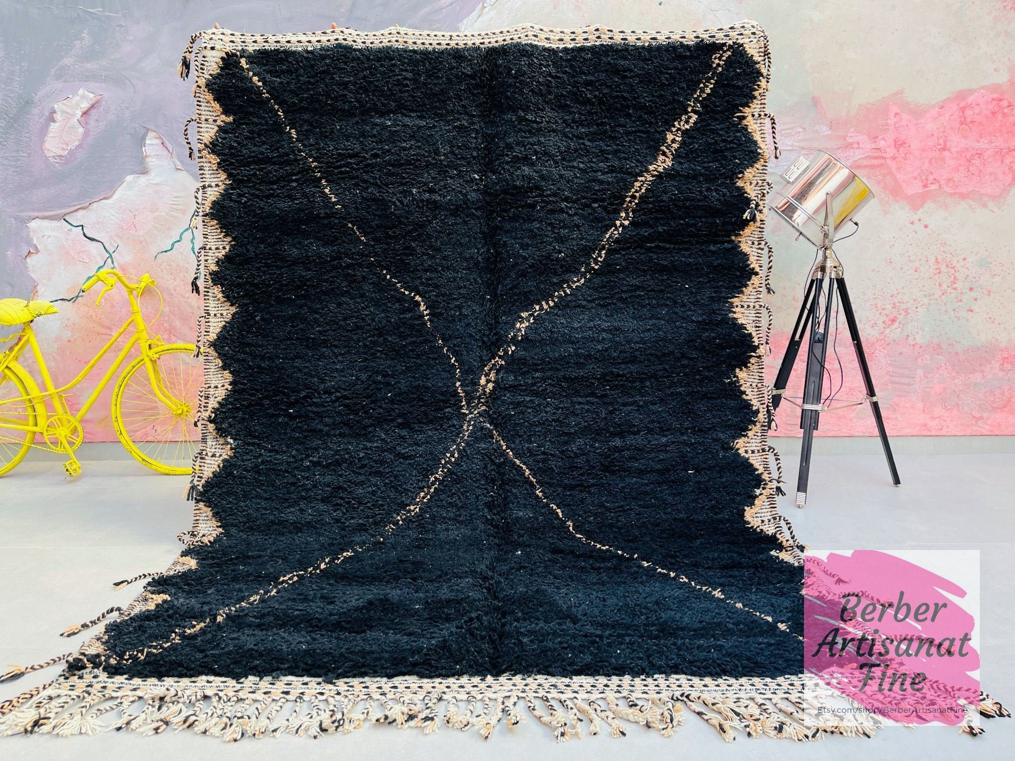 Tapis Beni Ourain Noir