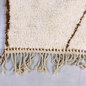 Beige Moroccan Custom rug - Moroccan Woolen carpet - New rug - Beni Ourain style - New Beni Ourain rug - Berber rug image 6