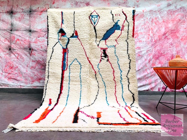 Custom Moroccan Rug, Area Rug, Rugs for Living Room, Washable Rugs