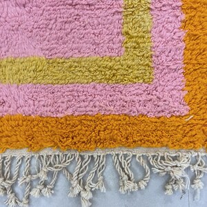 Luxury shag Moroccan carpet, designed for softness and warmth.