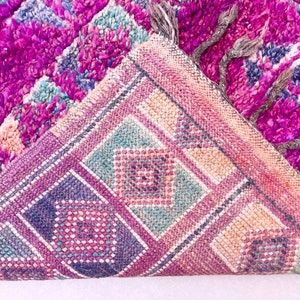 Moroccan Decor, Bohemian Rug, Vintage Moroccan Rug, handmade furniture, home decor, area rug, vintage rug, rugs for bedroom, rugs for living room, pink moroccan rug, tufted rug, moroccan rug 6x12, 6x12 rug,