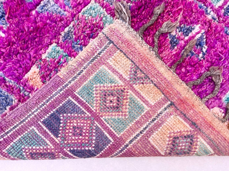 Moroccan Decor, Bohemian Rug, Vintage Moroccan Rug, handmade furniture, home decor, area rug, vintage rug, rugs for bedroom, rugs for living room, pink moroccan rug, tufted rug, moroccan rug 6x12, 6x12 rug,