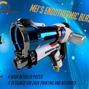DIY Overwatch real size Mei Endothermic Blaster HQ printable kit