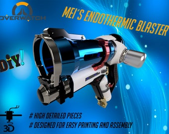 DIY Overwatch real size Mei Endothermic Blaster HQ printable kit