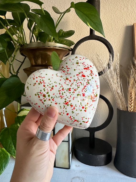 Handmade Heart Splatter Paint Box