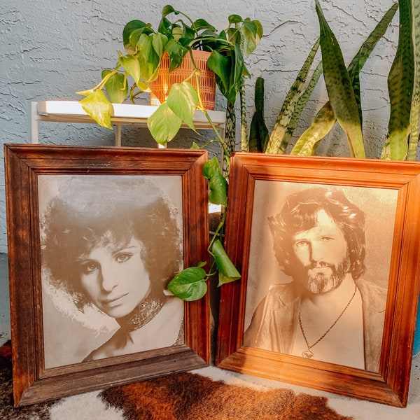 A Star is Born • 1976 • Pair of Vintage Prints of Barbra Streisand & Kris Kristofferson