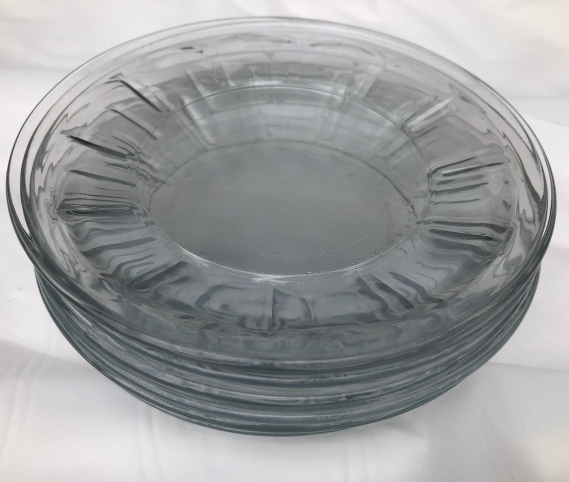 Vintage LIBBEY Glass co. Set of 9 Salad/Dessert Plates Etsy