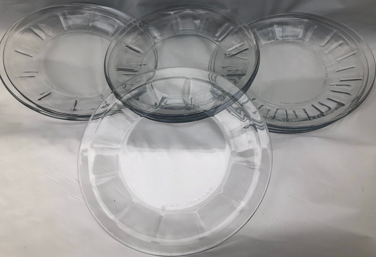 LIBBEY Glass Salad/Dessert Plates Duratuff Set of 9 Clear Etsy