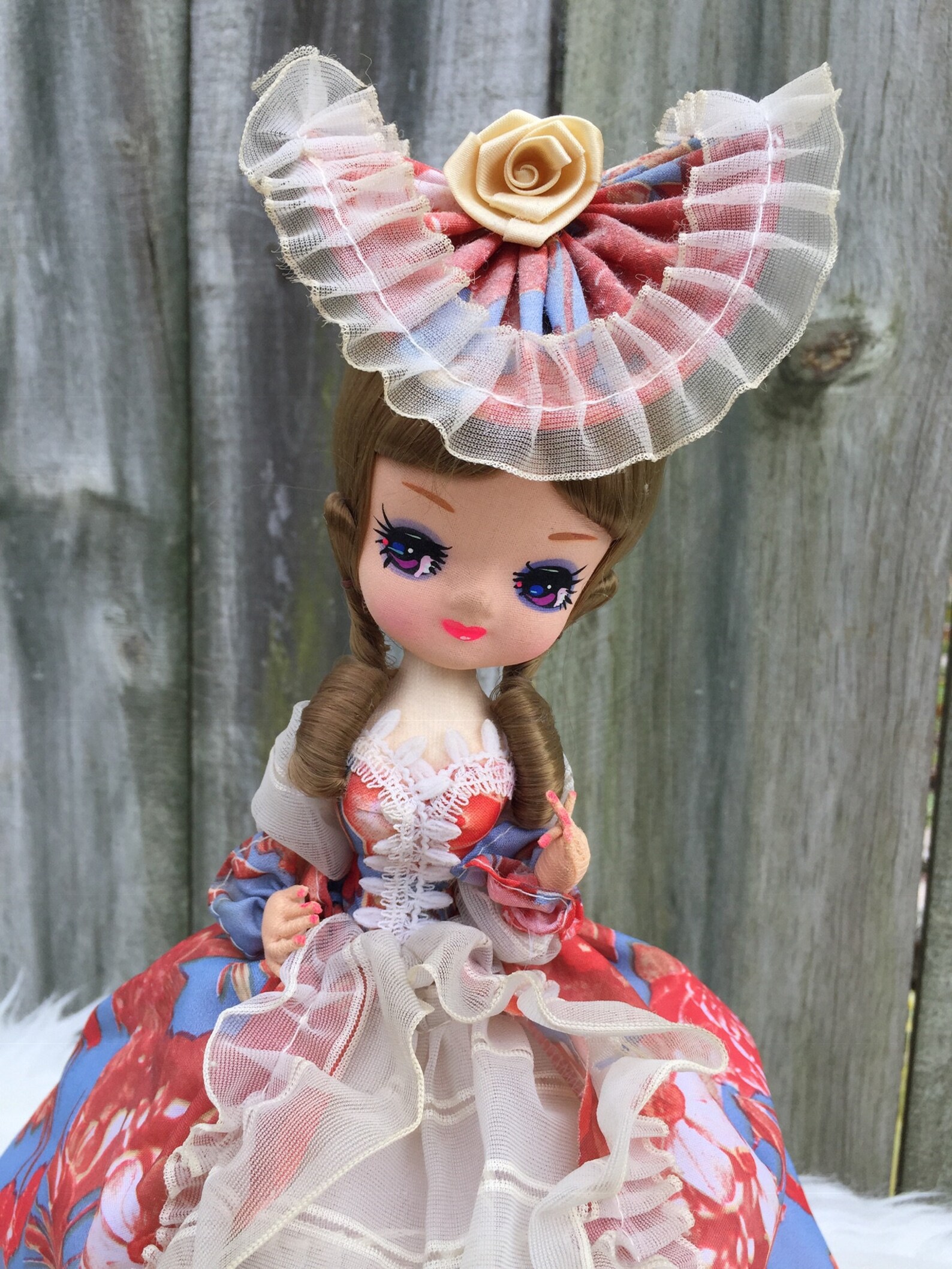 Vintage Big Eyed Bradley Doll Southern Belle Stockinette | Etsy