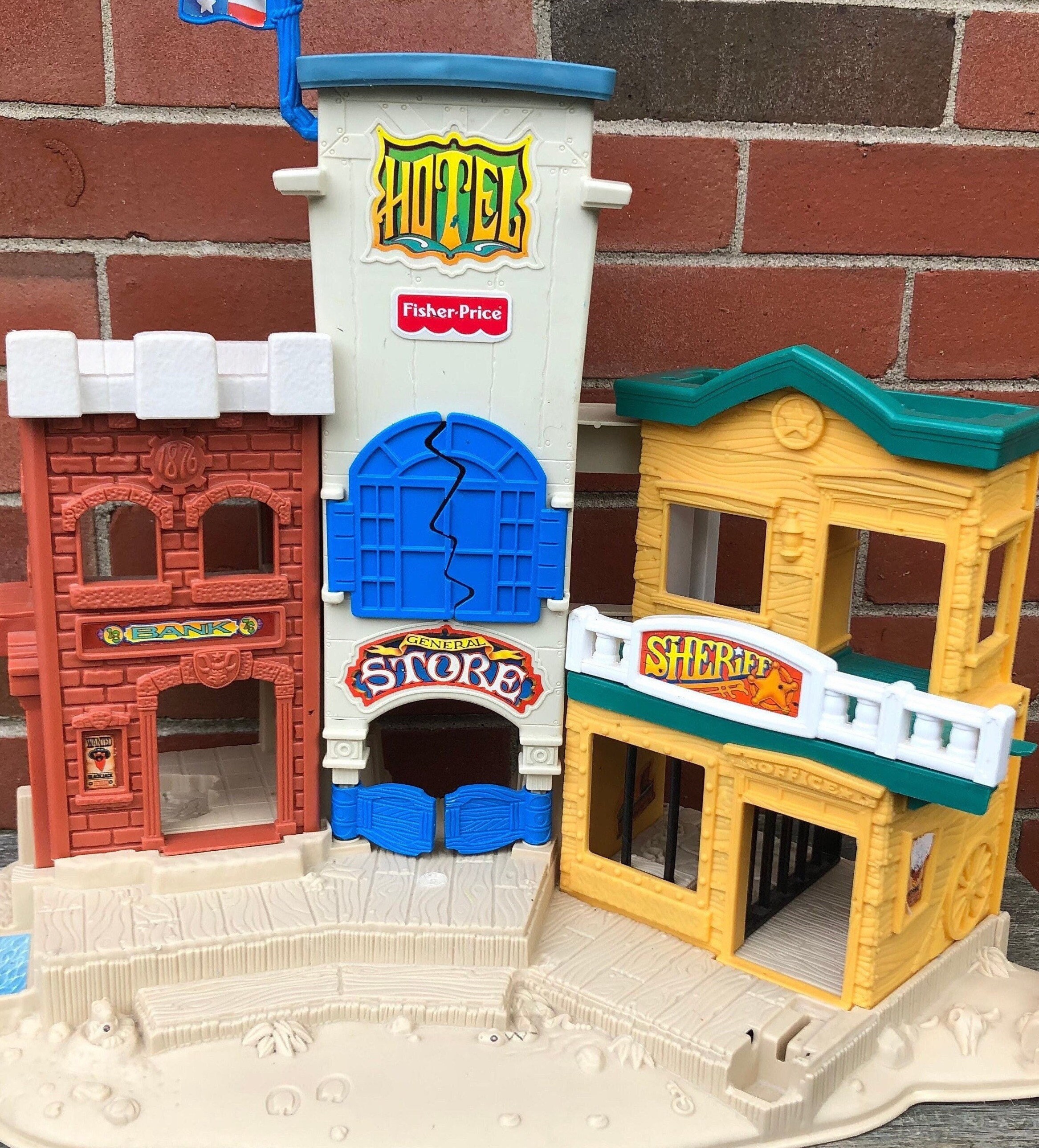 Vintage 1996 Fisher-Price Wild Western Town Toy Great - Etsy.de