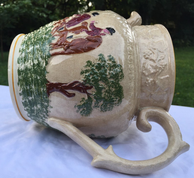English pottery. hunt tea pot Antique T.G Green /& co Church Gresley Old Canterbury