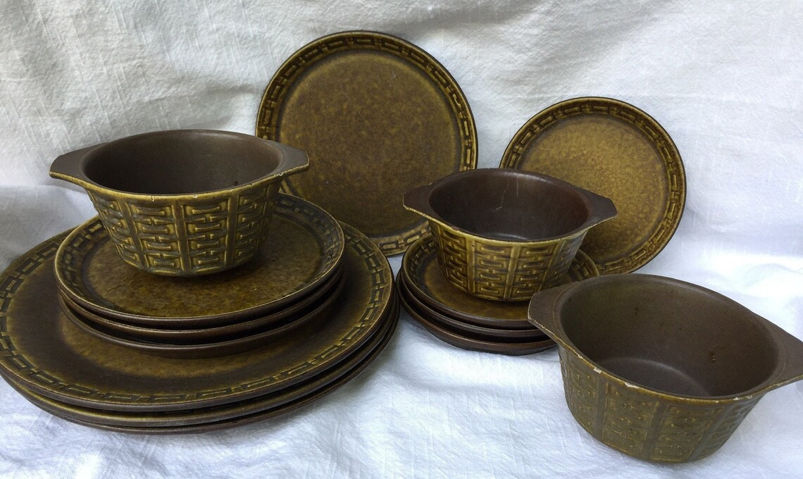 Mid Century W. Germany Ceramano Earthenware Pottery Dining - Etsy