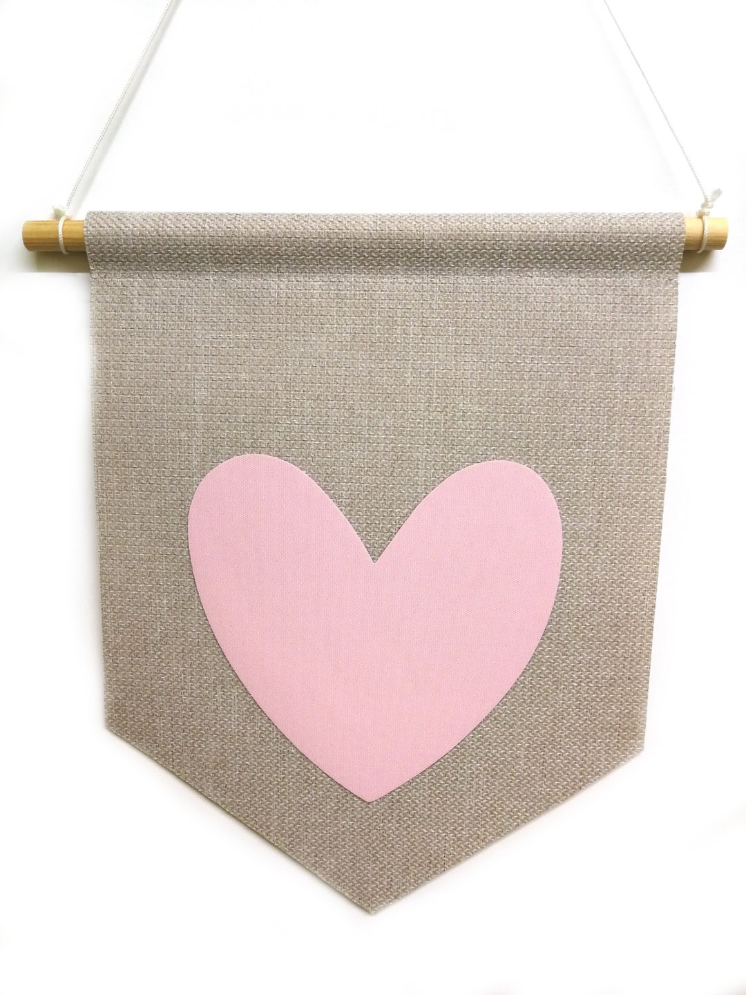 Wall Hanging Heart Sand Pink - Etsy