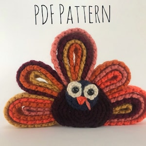 Turkey Crochet Pattern • Beginner Crochet • Turkey Toy Crochet • PDF Turkey Crochet • Turkey Amigurumi • Fall Decor • Thanksgiving Crochet