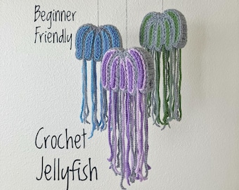 Crochet Jellyfish Pattern: Beginner-Friendly 3D Design (PDF Pattern)