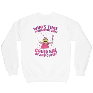 Nanalan Meme Sweatshirt Mona Character Who's That Wonderful Girl Could She Be Any Cuter Nostalgic Cartoon Merchandise