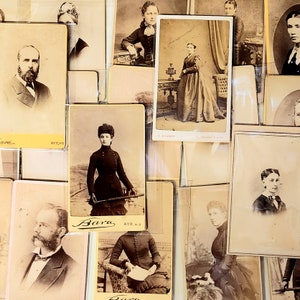 Antieke CDV's: Carte de Visite - pakket van 2