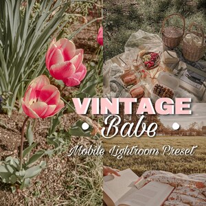 MOBILE Lightroom Preset, Vintage Babe, DNG File