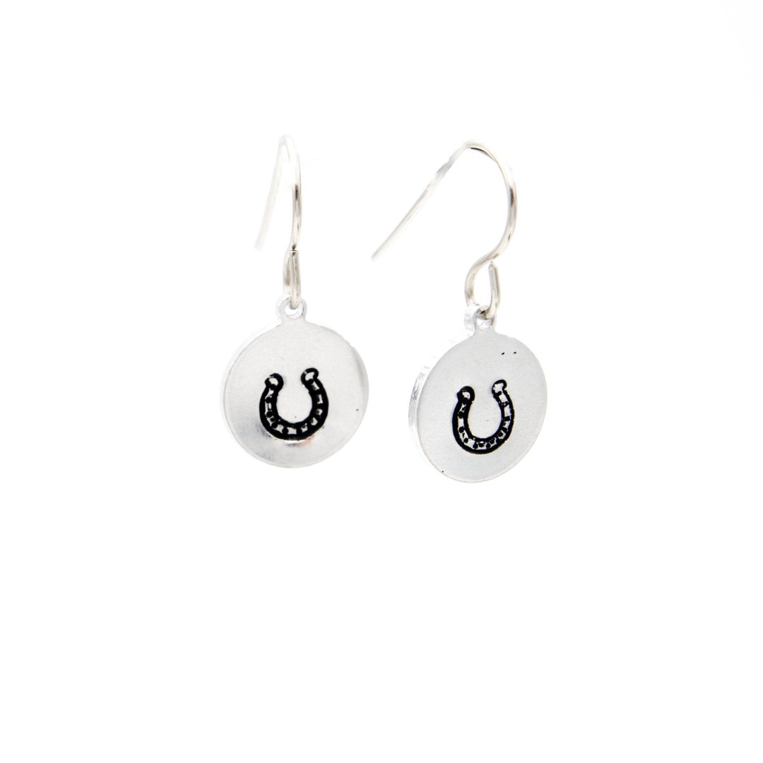 Horseshoe Earrings for Girls Horseshoe Jewelry for Her Good Etsy