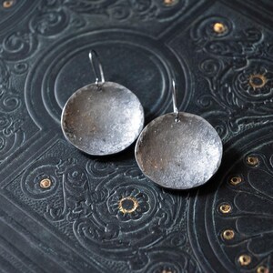 Textured Earrings, Hammered Earrings, Dangle Earrings Dainty, Bookish Gifts for Women, Minimalist Jewelry  for Women