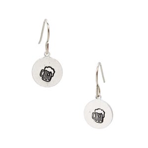 Beer Mug Earrings, Beer Jewelry, Gift for Beer Lovers, Beer Drinker Gift, Bookish Gifts for Women, Jewelry for Book Lovers, Bookish Jewelry