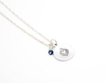 Sacred Heart Necklace ⟡ Hand Stamped Jewelry for Book Lovers