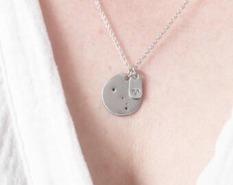 Aries Necklace for Women, Zodiac Necklaces for Women, Zodiac Constellation Necklace, Astrological Jewelry for Her, Horoscope Necklace