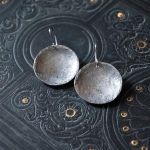 Textured Earrings, Hammered Earrings, Dangle Earrings Dainty, Bookish Gifts for Women, Minimalist Jewelry  for Women