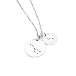 Big Dipper Little Dipper Necklace for Mom, Ursa Major Necklace, Ursa Minor Necklace, Constellation Necklace for Women,