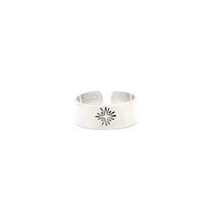 Celestial Star Ring for Women, Starburst Jewelry for Her, Wide Band Rings for Women, Bookish Gifts for Women, Gifts for Book Lovers Women