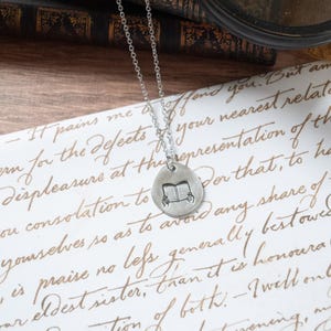 Reading Necklace, Reader Necklace, Gifts for Book Lovers Women, Bookish Jewelry for Women Handmade, Gifts for Book Lovers Women
