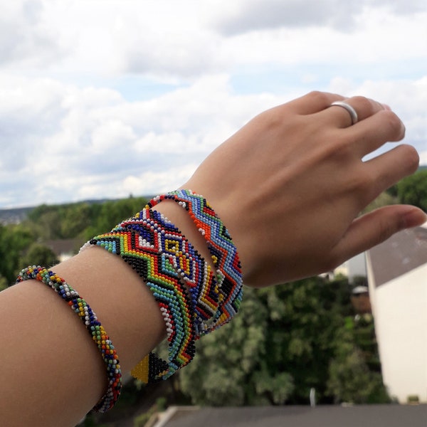 AFRICAN BRACELET. BEADS. Togo, West Africa.