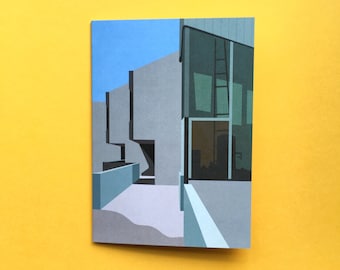 Thamesmead South  / Greetings Card / Notecard / London Architecture / Brutalist Print / Digital Illustration