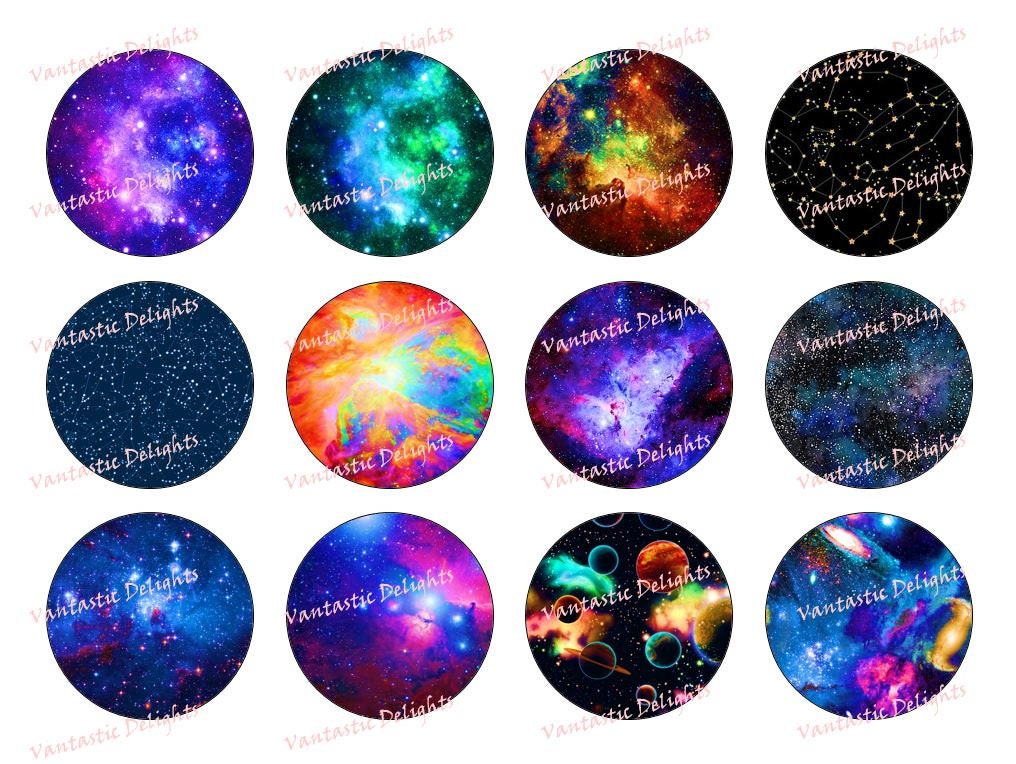 PRINTABLE Galaxy, Stars, Constellations, Planets, Cupcake Toppers, 2 ...