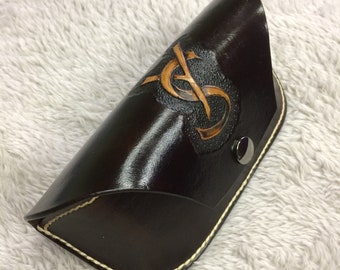 Handmade Leather Sunglasses Case: Personalized Eyewear Gift