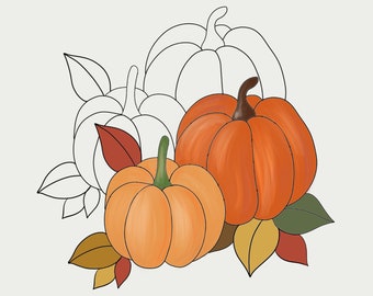 Glasmalerei-Kürbis-Muster: Herbst-Dekor-DIY (PDF-Muster)