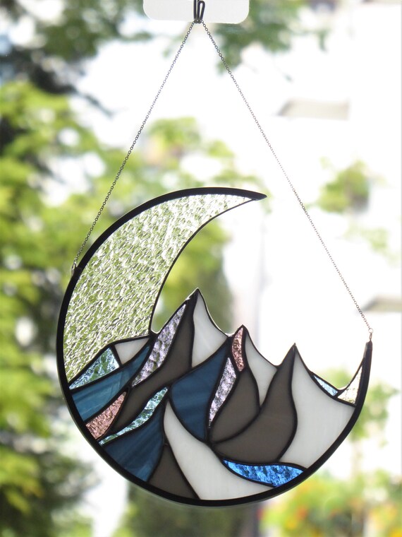 Mountain suncatcher Art & Collectibles Suncatchers ichigenn