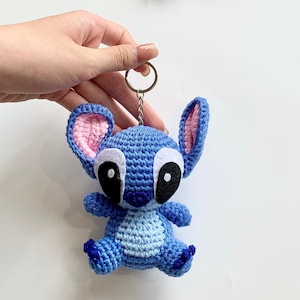 Crochet Stitch Keychain, Pure Handmade , little gift for your kids and home living