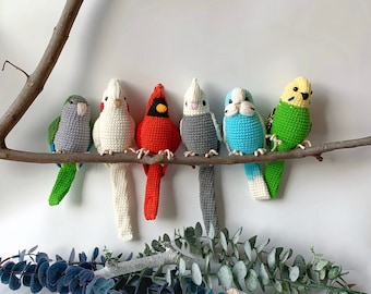 Crochet parrot, Handmade parrot, Stuffed animals, Amigurumi, Crochet bird, Birthday gift for parrot lovers, Christmas gift.