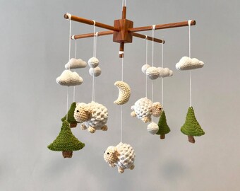 Sheep Mobile Etsy