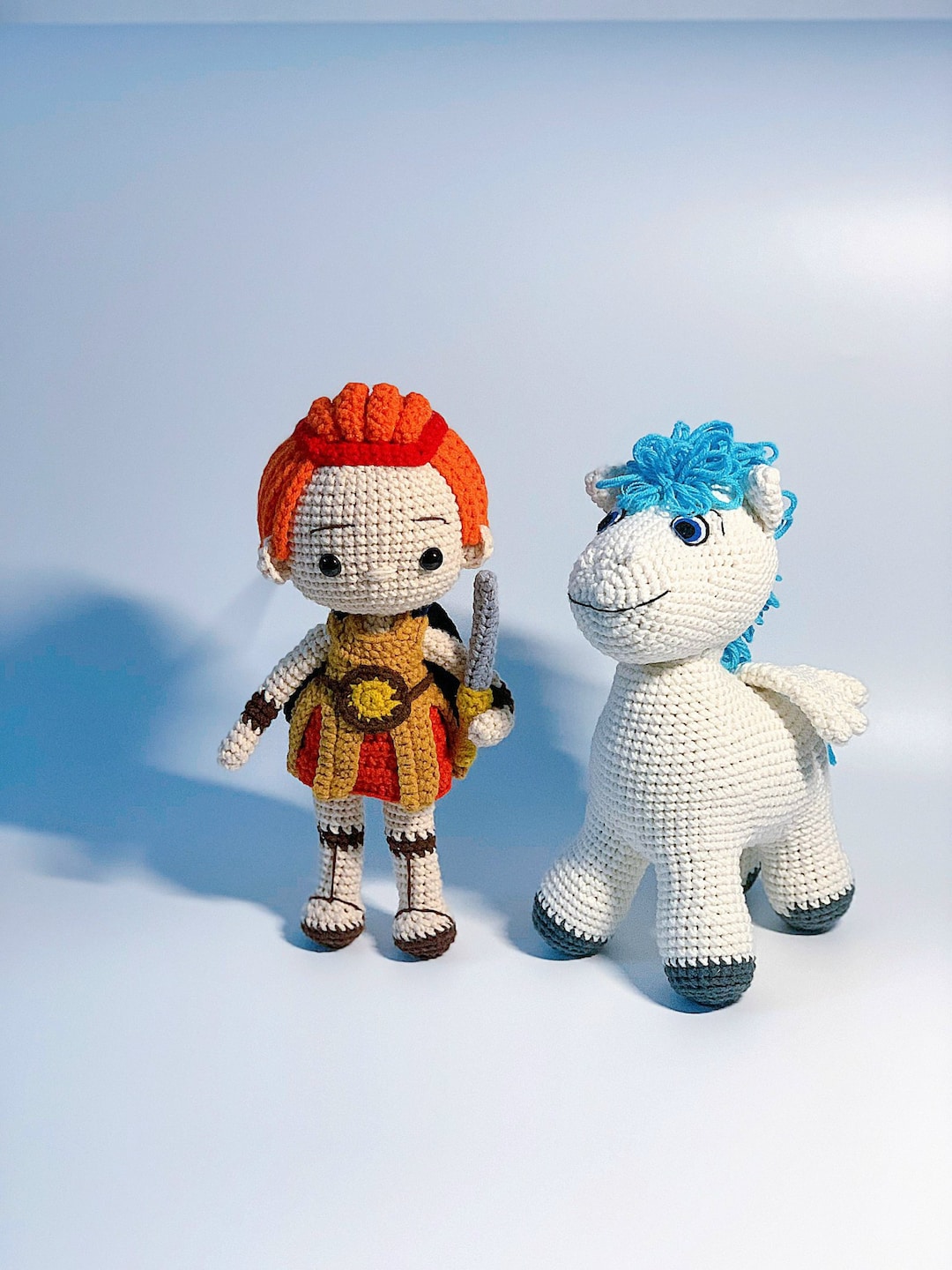 Crochet Hercules With Pegasus Baby Pegasus Plush Toy Handmade Hercules Stuff Doll Perfect Christmas Gift Home Decor Baby Birthday Gift Etsy UK