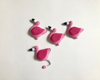 Crochet Flamingos Tape measure, 100% pure handmade, Christmas gift for special someone