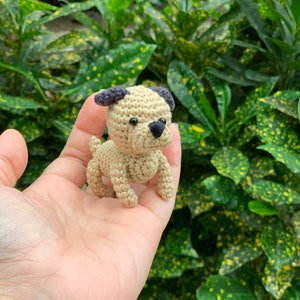 Custom Mini dog, handmade mini dog, crochet mini dog, mini cat, handmade little dogs, handmade little animals, gift for Christmas ornaments