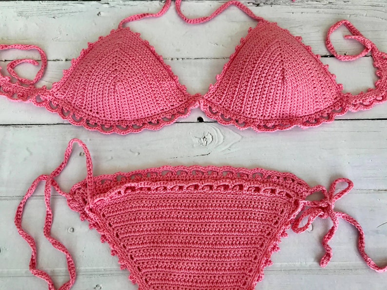 Crochet bikini set Triangle Crochet Bikini Set Crochet | Etsy